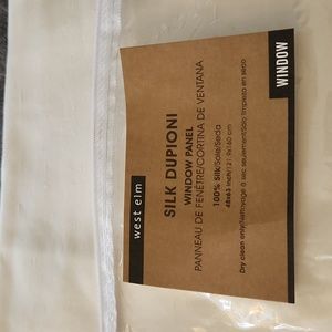 West Elm Silk Dupioni Drape